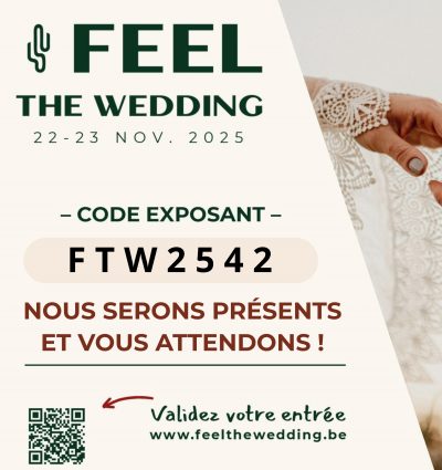 ENTREE Feel the Weeding et Labovan Combi photobooth Salon du Mariage Ferme de Bertinchamps Ophain